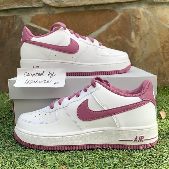 Nike Air Force 1 white berry shoes - Picture 2 of 4